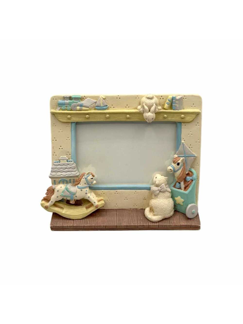 Vintage 1991 Burnes of Boston Resin Baby Nursery Picture Frame – Photo